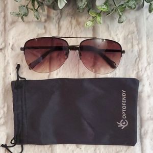 🌸LEVI'S WRAPPED SEMI RIMLESS AVIATOR SUNGLASSES